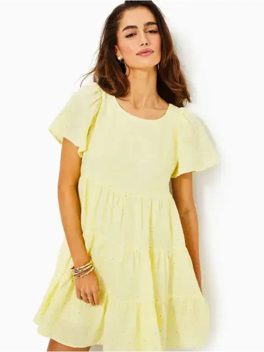 Lilly Pulitzer Jocelyn Short Sleeve Linen Dress in Size Medium